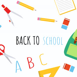 Motion-Graphic-of-Back-to-school-background-with-elements