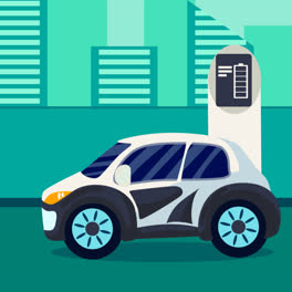 Motion-Graphic-of-Electric-car-background