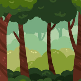 Motion-Graphic-of-Hand-drawn-flat-design-forest-landscape