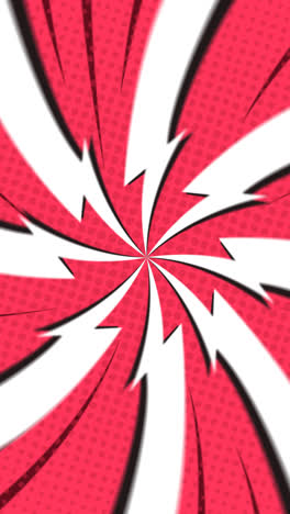 Motion-Graphic-of-Dotted-red-and-white┬acomic-style-background