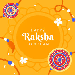 Gráfico-En-Movimiento-De-Fondo-Plano-Para-La-Celebración-Del-Festival-Raksha-Bandhan