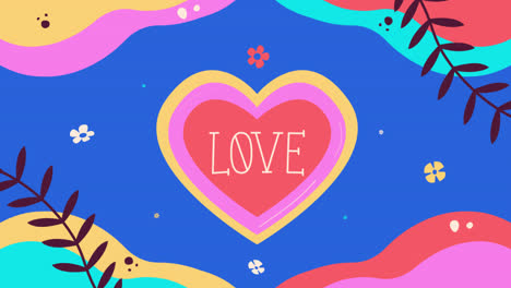 Motion-Graphic-of-Hand-drawn-love-background-with-leaves