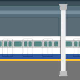 Gráfico-En-Movimiento-De-La-Escena-Del-Tren-Llegando-A-La-Estación.