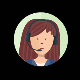 Motion-Graphic-of-Collection-of-call-center-avatars-in-flat-style