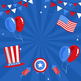 Motion-Graphic-of-Hand-drawn-4th-of-july---independence-day-illustration