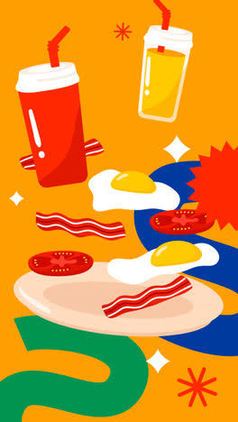 Motion-Graphic-of-Hand-drawn-delicious-food-restaurant---landing-page