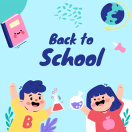 Motion-Graphic-of-Flat-background-for-back-to-school-season