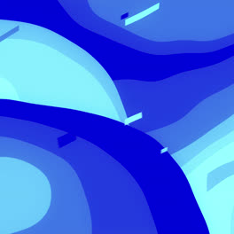 Motion-Graphic-of-Flat-design-blue-background