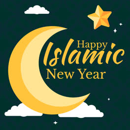 Motion-Graphic-of-Flat-islamic-new-year-illustration