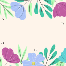 Motion-Graphic-of-Flat-spring-time-background