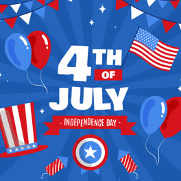 Motion-Graphic-of-Hand-drawn-4th-of-july---independence-day-illustration