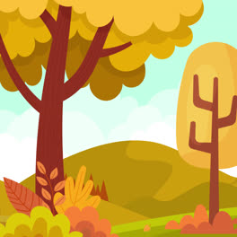 Motion-Graphic-of-Hand-drawn-autumn-background