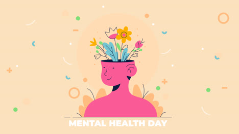 Gráfico-En-Movimiento-De-La-Ilustración-Del-Día-Mundial-De-La-Salud-Mental-Plana