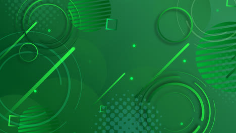 Motion-Graphic-of-Abstract-green-geometric-background