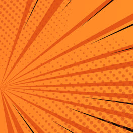 Motion-Graphic-of-Flat-design-orange-comics-background