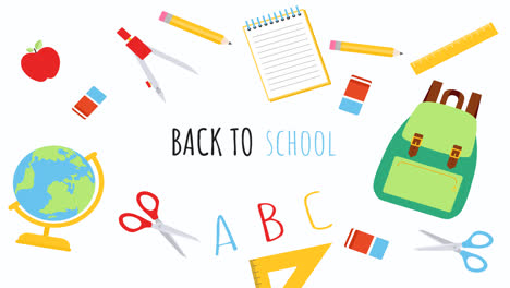 Motion-Graphic-of-Back-to-school-background-with-elements