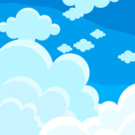 Motion-Graphic-of-Sky-with-clouds-background