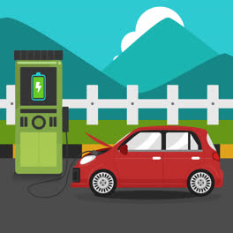 Motion-Graphic-of-Electric-car-background