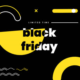 Bewegungsgrafik-Der-Flachen-Black-Friday-Instagram-Post-Sammlung