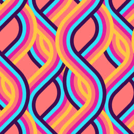 Motion-Graphic-of-Flat-retro-60's-or-70's-background-with-pattern