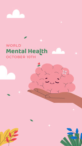 Motion-Graphic-of-Hand-drawn-illustration-for-world-mental-health-day