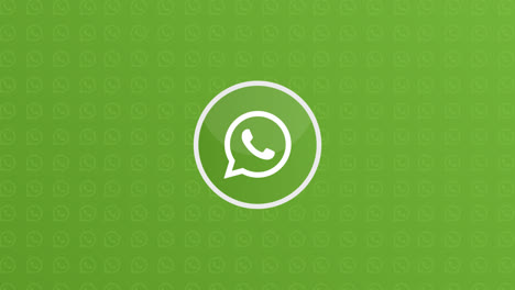 Gráfico-En-Movimiento-Del-Diseño-Del-Icono-De-Whatsapp