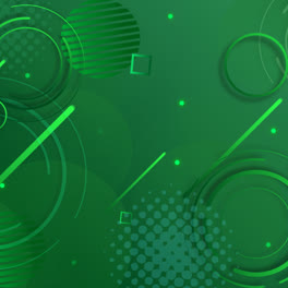 Motion-Graphic-of-Abstract-green-geometric-background