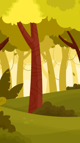 Motion-Graphic-of-Cartoon-jungle-background