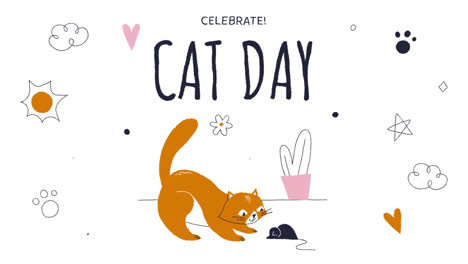 Motion-Graphic-of-Flat-international-cat-day-instagram-stories-collection