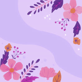 Motion-Graphic-of-Flat-floral-background