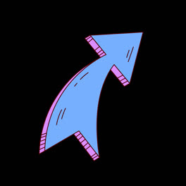 Motion-Graphic-of-Cartoon-style-arrow-design