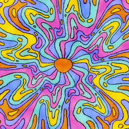 Motion-Graphic-of-Hand-drawn-groovy-psychedelic-background