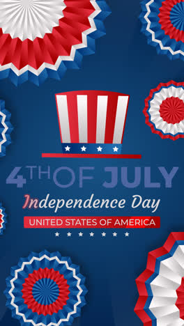 Motion-Graphic-of-Gradient-4th-of-july-independence-day-illustration