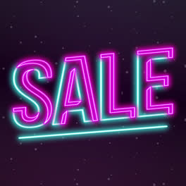 Motion-Graphic-of-Pink-and-blue-neon-sale-sign