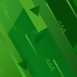 Motion-Graphic-of-Abstract-geometric-screensaver-in-green-tones