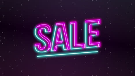 Motion-Graphic-of-Pink-and-blue-neon-sale-sign