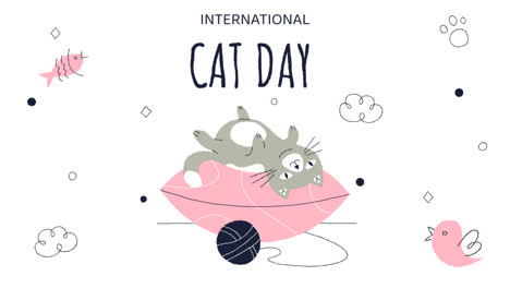 Gráfico-En-Movimiento-De-La-Colección-De-Historias-De-Instagram-Del-Día-Internacional-Del-Gato-Plano