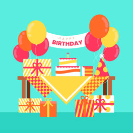 Motion-Graphic-of-Lovely-birthday-composition-with-modern-style