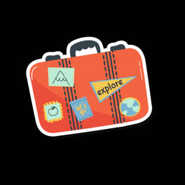 Motion-Graphic-of-Hand-drawn-travel-sticker-collection