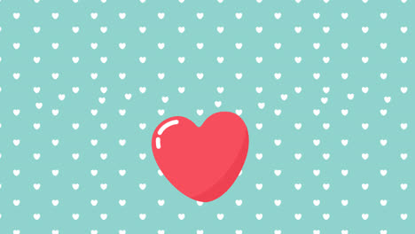 Motion-Graphic-of-Flat-heart-background