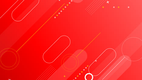 Motion-Graphic-of-Gradient-abstract-red-background-with-geometric-elements