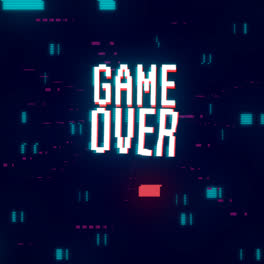 Motion-Graphic-of-Glitch-game-over-background