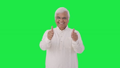 Happy-Indian-old-man-showing-thumbs-up-Green-screen