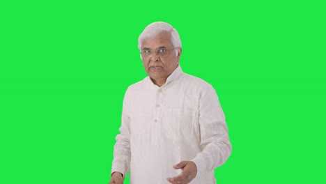 Angry-Indian-old-challenging-someone-to-fight-Green-screen