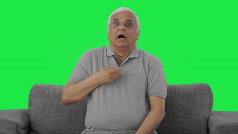 Sick-Indian-old-man-having-an-Asthma-attack-Green-screen