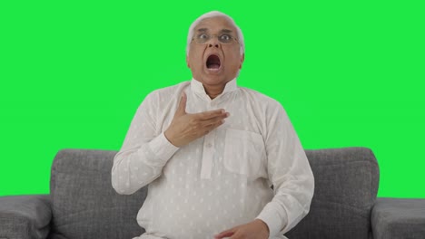 Sick-Indian-old-man-having-an-Asthma-attack-Green-screen