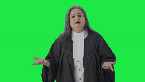 Frustrated-Indian-senior-female-lawyer-fighting-the-case-in-court-Green-screen