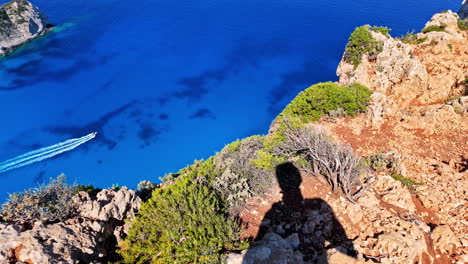 Shot-of-Zakynthros-Sala-from-a-hilltop-at-Navagio-Pludmale-in-Greece-on-a-summer-morning