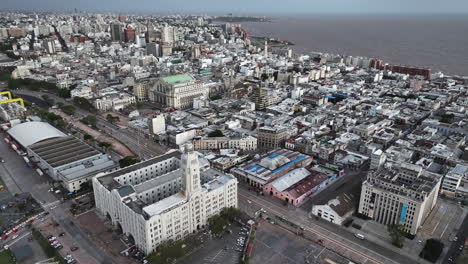 Aerial-View-of-Montevideo,-Uruguay