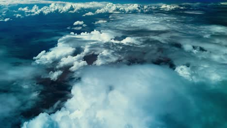 Epic-view-of-clouds-from-above,-high-altitude-cloud-formation-overview